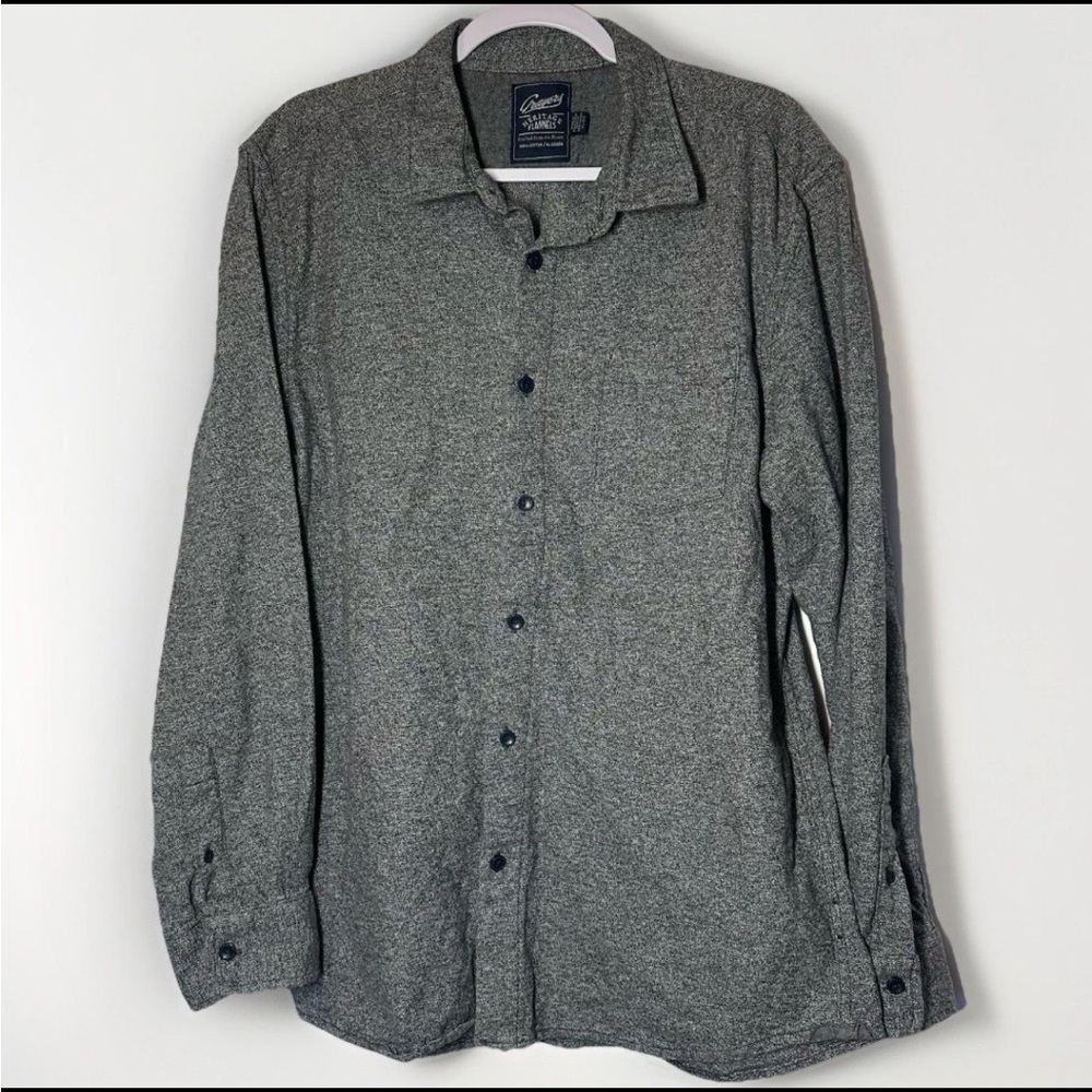 Grayers Harrison Heritage Flannel Shirt Mens XL Gray Long Sleeve Button Up Fall